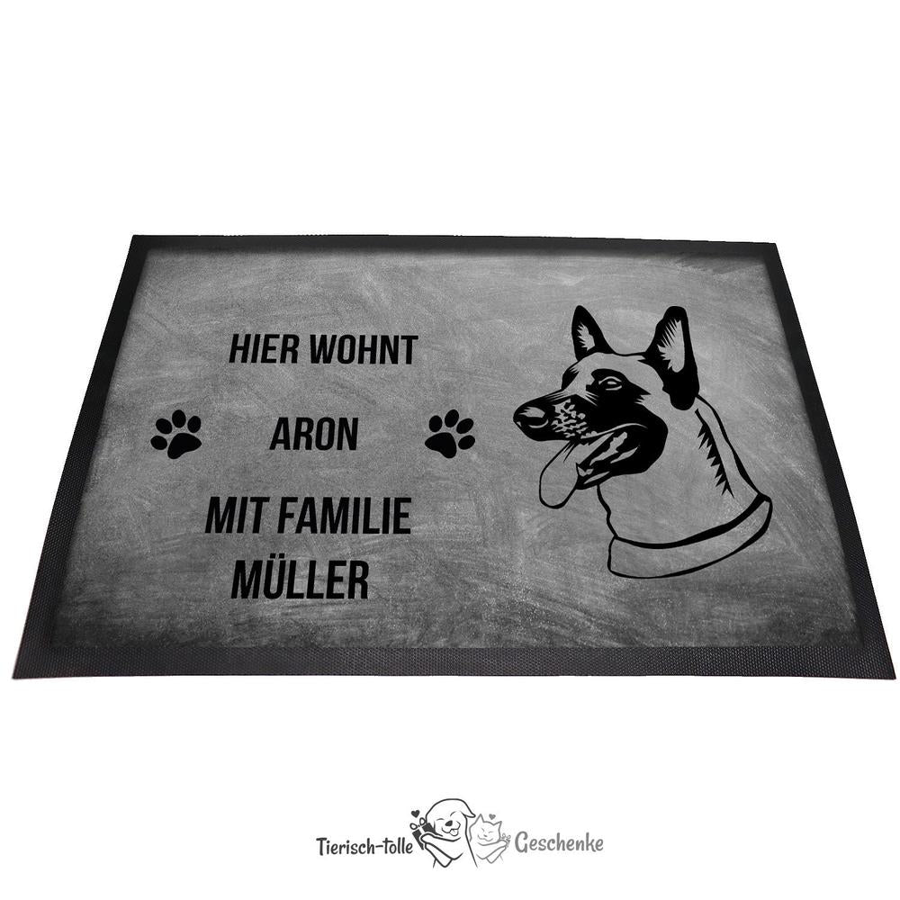 Belgischer Schäferhund 1 Malinois - Fußmatte - Schmutzfangmatte - 40 x 60 cm-Tierisch-tolle Geschenke-Tierisch-tolle-Geschenke