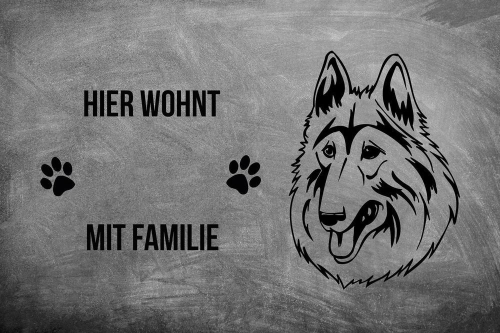 Belgischer Schäferhund Tervueren - Fußmatte - Schmutzfangmatte - 40 x 60 cm-Tierisch-tolle Geschenke-Tierisch-tolle-Geschenke