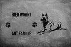 Belgischer Schäferhund 2 Malinois - Fußmatte - Schmutzfangmatte - 40 x 60 cm-Tierisch-tolle Geschenke-Tierisch-tolle-Geschenke