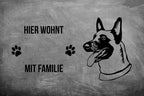 Belgischer Schäferhund 1 Malinois - Fußmatte - Schmutzfangmatte - 40 x 60 cm-Tierisch-tolle Geschenke-Tierisch-tolle-Geschenke