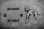 Bedlington Terrier - Fußmatte - Schmutzfangmatte - 40 x 60 cm-Tierisch-tolle Geschenke-Tierisch-tolle-Geschenke