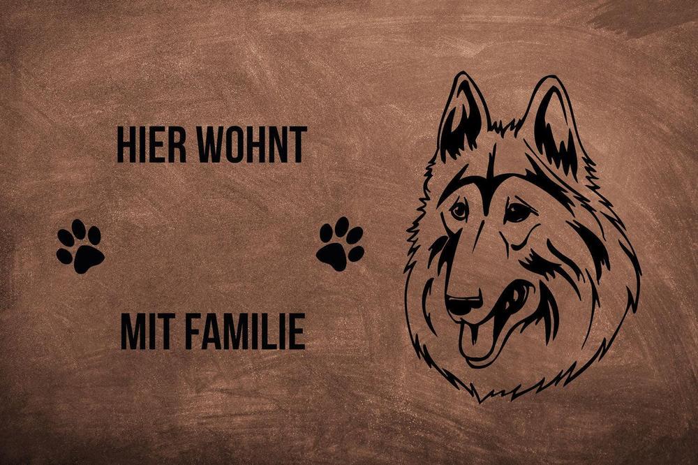 Belgischer Schäferhund Tervueren - Fußmatte - Schmutzfangmatte - 40 x 60 cm-Tierisch-tolle Geschenke-Tierisch-tolle-Geschenke