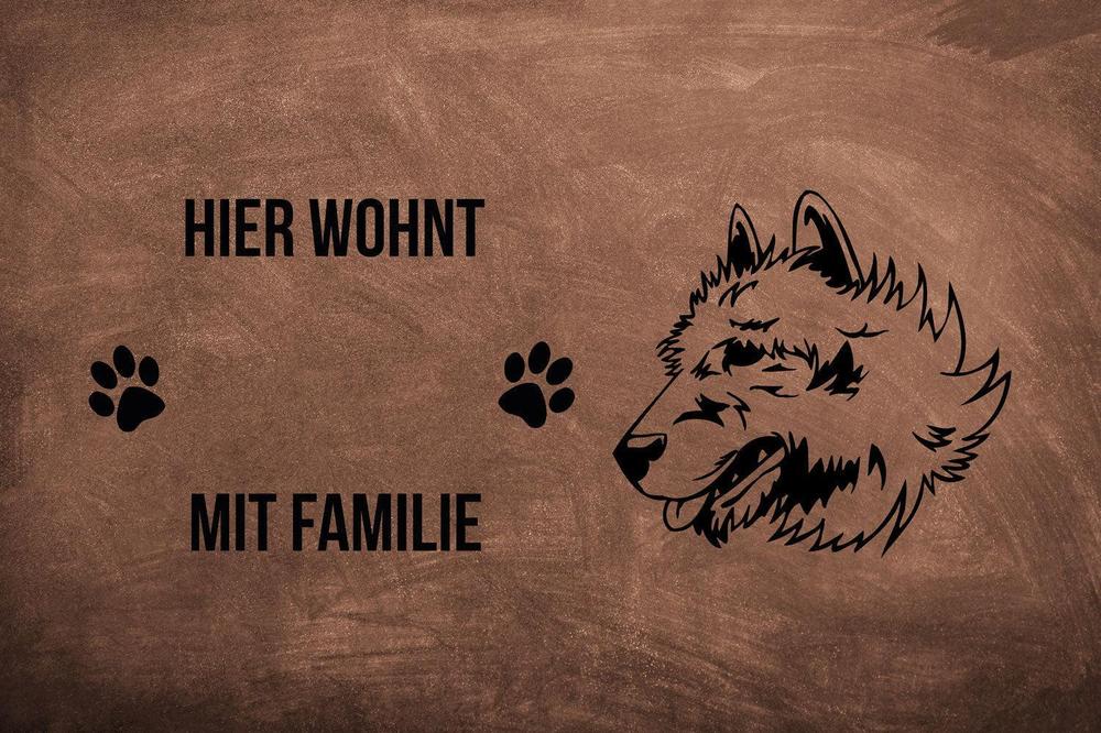 Belgischer Schäferhund Laekenois - Fußmatte - Schmutzfangmatte - 40 x 60 cm-Tierisch-tolle Geschenke-Tierisch-tolle-Geschenke