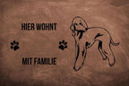 Bedlington Terrier - Fußmatte - Schmutzfangmatte - 40 x 60 cm-Tierisch-tolle Geschenke-Tierisch-tolle-Geschenke