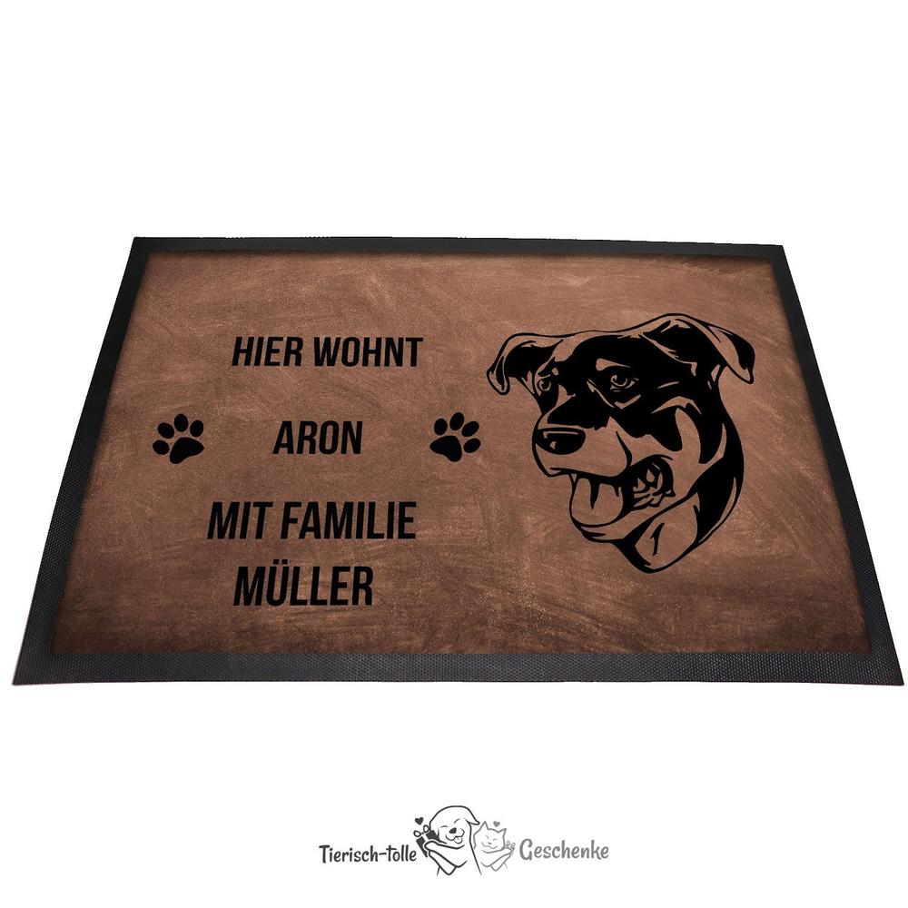 Beauceron - Fußmatte - Schmutzfangmatte - 40 x 60 cm-Tierisch-tolle Geschenke-Tierisch-tolle-Geschenke
