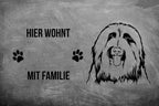 Bearded Collie 2 - Fußmatte - Schmutzfangmatte - 40 x 60 cm-Tierisch-tolle Geschenke-Tierisch-tolle-Geschenke