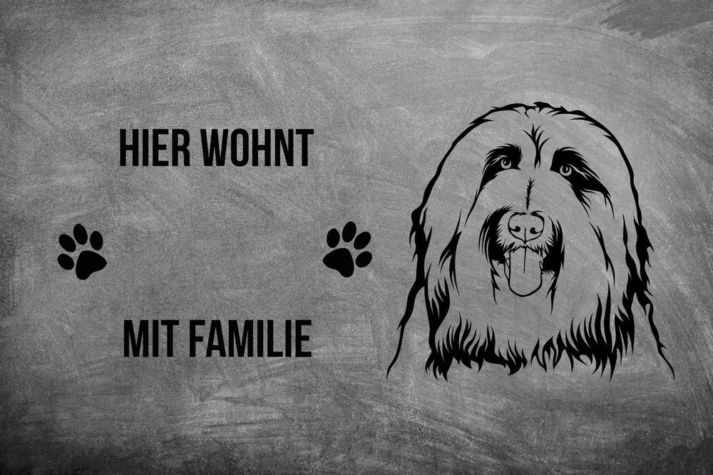 Bearded Collie 2 - Fußmatte - Schmutzfangmatte - 40 x 60 cm-Tierisch-tolle Geschenke-Tierisch-tolle-Geschenke
