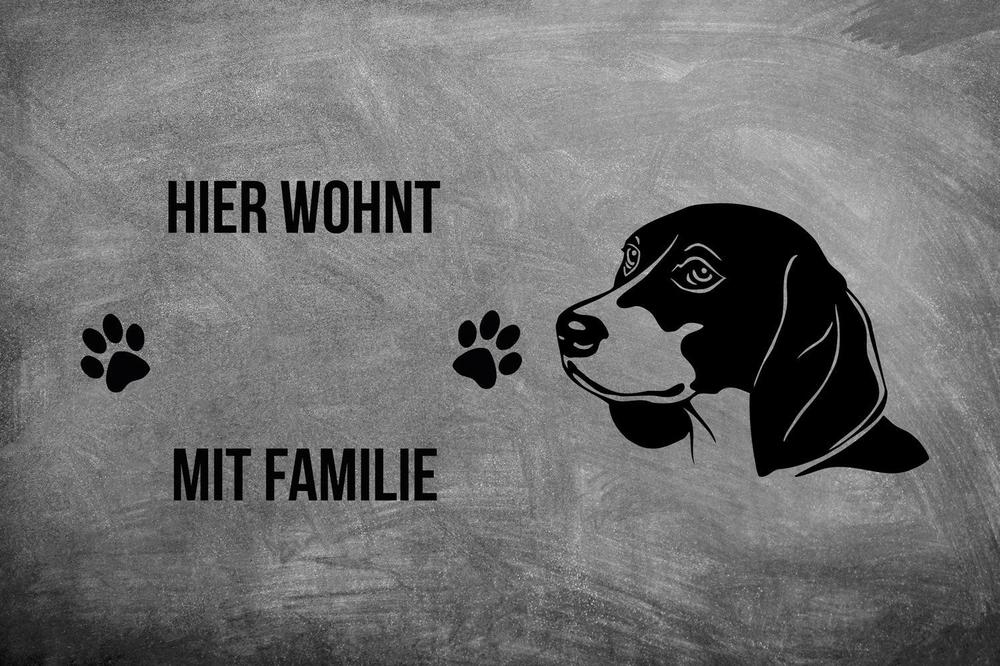 Beagle 4 - Fußmatte - Schmutzfangmatte - 40 x 60 cm-Tierisch-tolle Geschenke-Tierisch-tolle-Geschenke