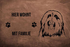 Bearded Collie 2 - Fußmatte - Schmutzfangmatte - 40 x 60 cm-Tierisch-tolle Geschenke-Tierisch-tolle-Geschenke