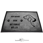 Beagle 2 - Fußmatte - Schmutzfangmatte - 40 x 60 cm-Tierisch-tolle Geschenke-Tierisch-tolle-Geschenke