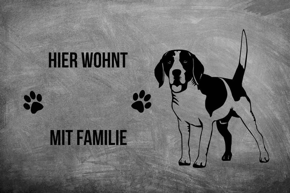 Beagle 1 - Fußmatte - Schmutzfangmatte - 40 x 60 cm-Tierisch-tolle Geschenke-Tierisch-tolle-Geschenke