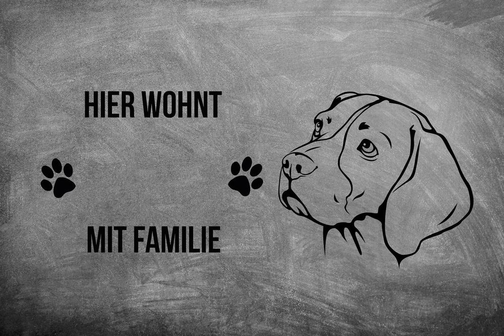 Beagle - Fußmatte - Schmutzfangmatte - 40 x 60 cm-Tierisch-tolle Geschenke-Tierisch-tolle-Geschenke