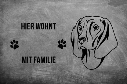 Bayerischer Gebirgsschweißhund 2 - Fußmatte - Schmutzfangmatte - 40 x 60 cm-Tierisch-tolle Geschenke-Tierisch-tolle-Geschenke