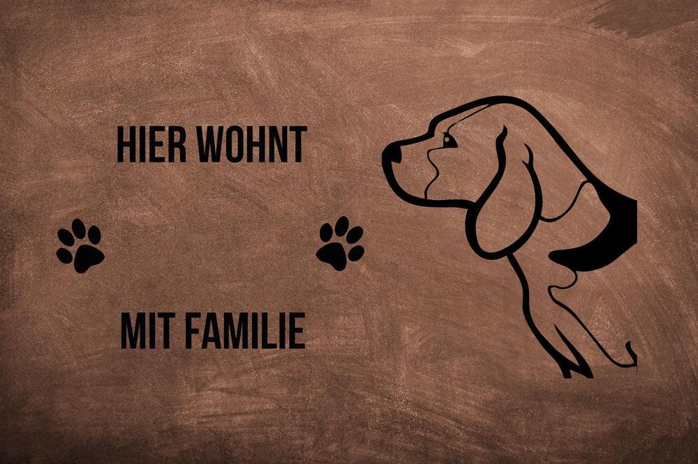 Beagle 2 - Fußmatte - Schmutzfangmatte - 40 x 60 cm-Tierisch-tolle Geschenke-Tierisch-tolle-Geschenke