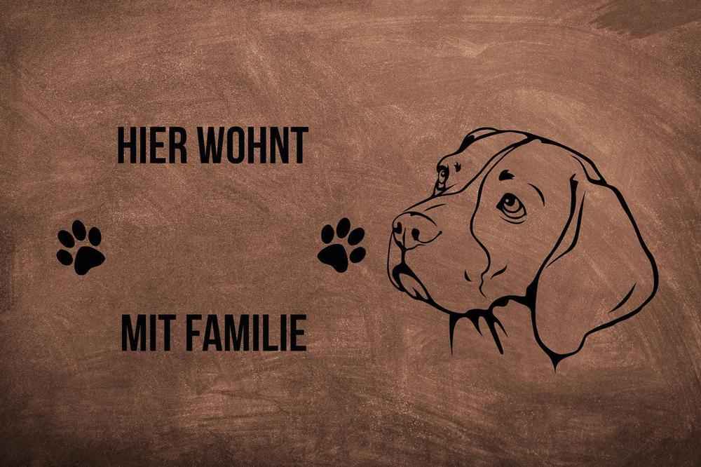 Beagle - Fußmatte - Schmutzfangmatte - 40 x 60 cm-Tierisch-tolle Geschenke-Tierisch-tolle-Geschenke