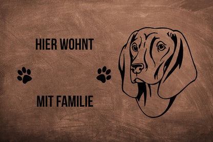 Bayerischer Gebirgsschweißhund 2 - Fußmatte - Schmutzfangmatte - 40 x 60 cm-Tierisch-tolle Geschenke-Tierisch-tolle-Geschenke