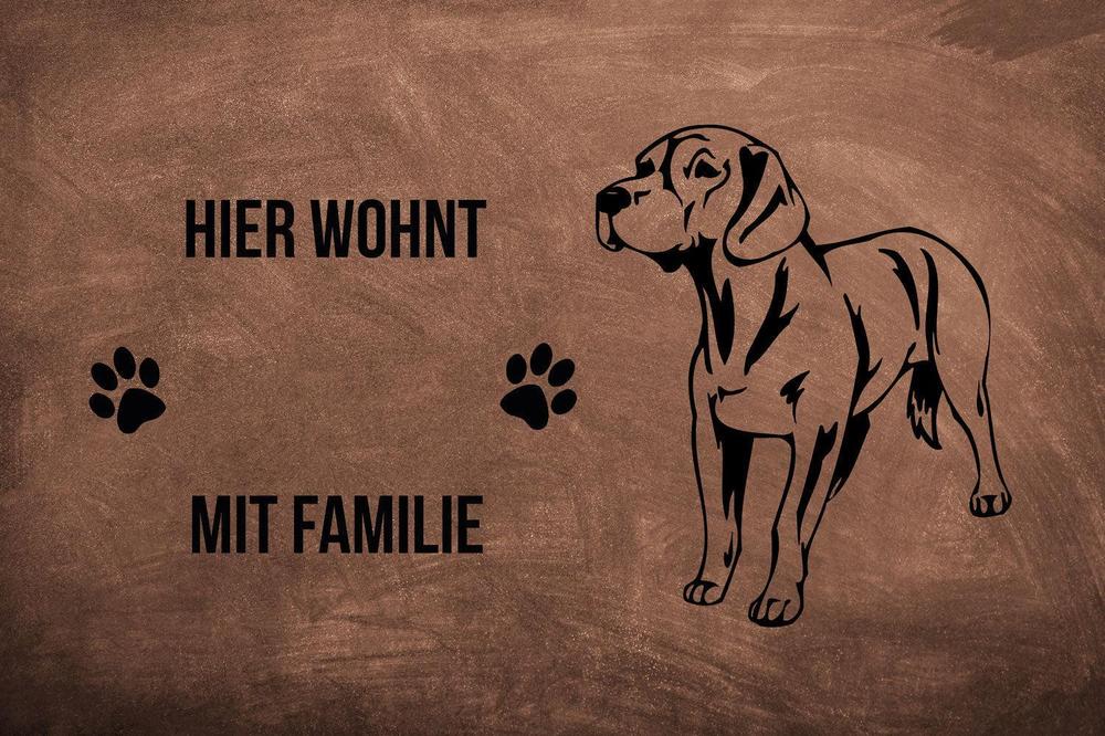 Bayerischer Gebirgsschweißhund - Fußmatte - Schmutzfangmatte - 40 x 60 cm-Tierisch-tolle Geschenke-Tierisch-tolle-Geschenke