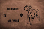 Bayerischer Gebirgsschweißhund - Fußmatte - Schmutzfangmatte - 40 x 60 cm-Tierisch-tolle Geschenke-Tierisch-tolle-Geschenke