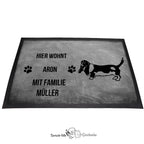 Basset 4 - Fußmatte - Schmutzfangmatte - 40 x 60 cm-Tierisch-tolle Geschenke-Tierisch-tolle-Geschenke