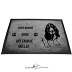 Basset 1 - Fußmatte - Schmutzfangmatte - 40 x 60 cm-Tierisch-tolle Geschenke-Tierisch-tolle-Geschenke