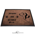 Basset - Fußmatte - Schmutzfangmatte - 40 x 60 cm-Tierisch-tolle Geschenke-Tierisch-tolle-Geschenke