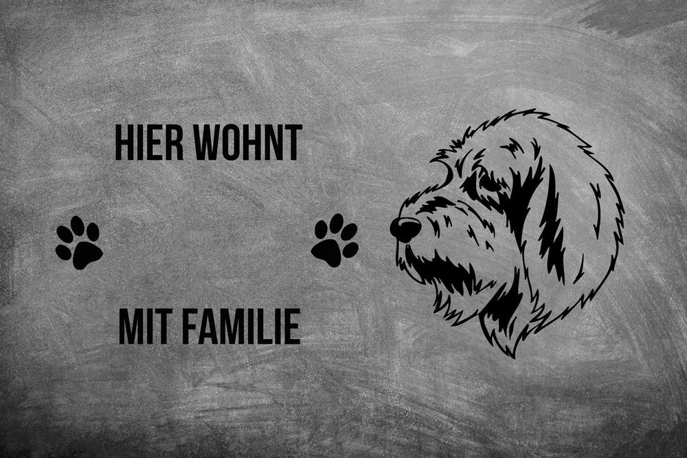 Basset Griffon Vendeén - Fußmatte - Schmutzfangmatte - 40 x 60 cm-Tierisch-tolle Geschenke-Tierisch-tolle-Geschenke