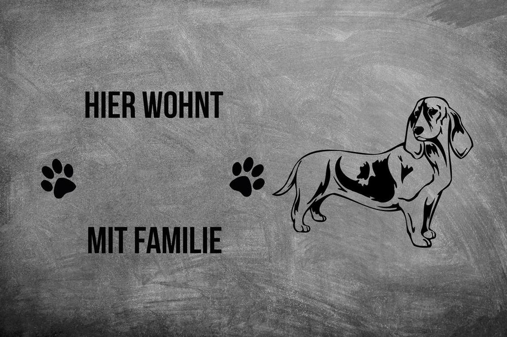 Basset 5 - Fußmatte - Schmutzfangmatte - 40 x 60 cm-Tierisch-tolle Geschenke-Tierisch-tolle-Geschenke