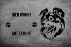 Australian Shepherd 3 - Fußmatte - Schmutzfangmatte - 40 x 60 cm-Tierisch-tolle Geschenke-Tierisch-tolle-Geschenke