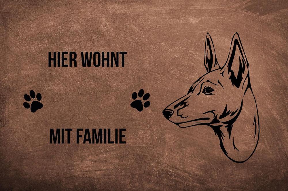 Basenji - Fußmatte - Schmutzfangmatte - 40 x 60 cm-Tierisch-tolle Geschenke-Tierisch-tolle-Geschenke