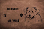 Australian Shepherd - Fußmatte - Schmutzfangmatte - 40 x 60 cm-Tierisch-tolle Geschenke-Tierisch-tolle-Geschenke