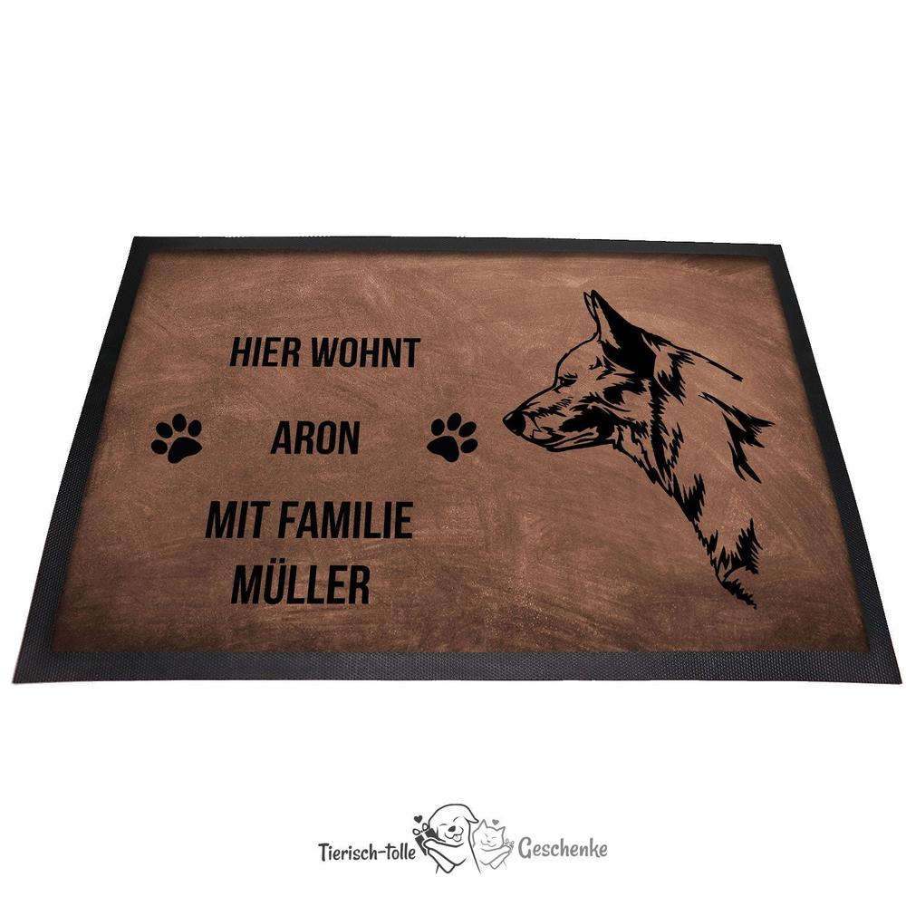 Australian Cattle Dog - Fußmatte - Schmutzfangmatte - 40 x 60 cm-Tierisch-tolle Geschenke-Tierisch-tolle-Geschenke