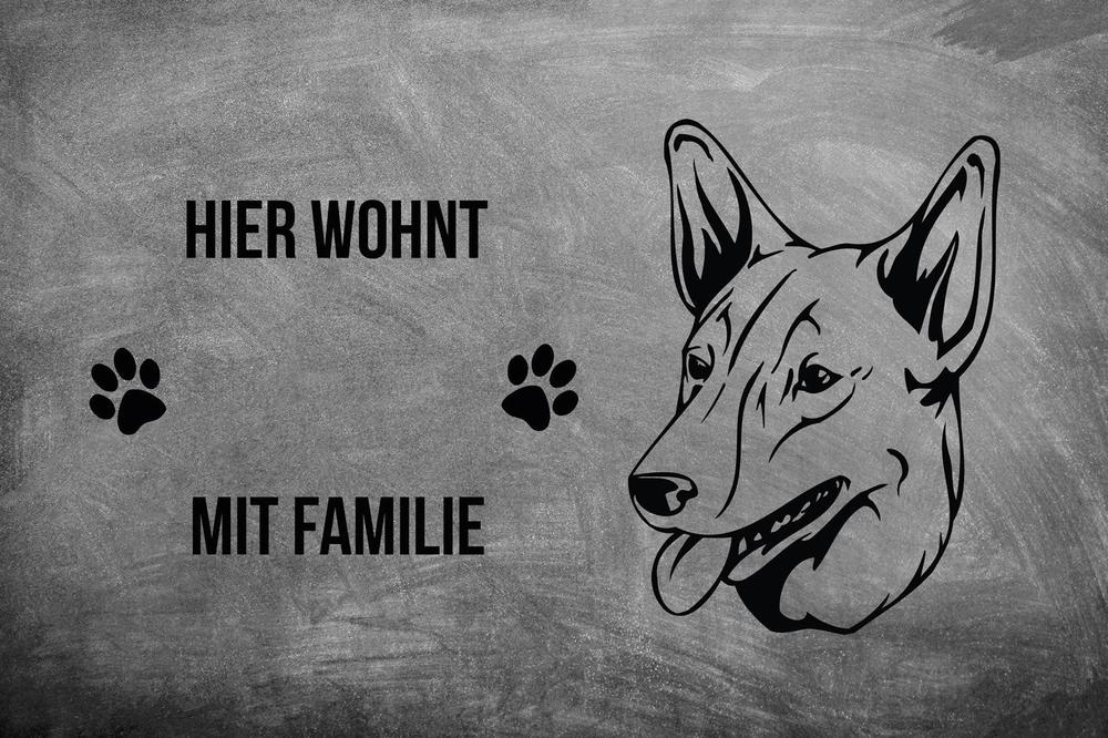 Australian Kelpie - Fußmatte - Schmutzfangmatte - 40 x 60 cm-Tierisch-tolle Geschenke-Tierisch-tolle-Geschenke