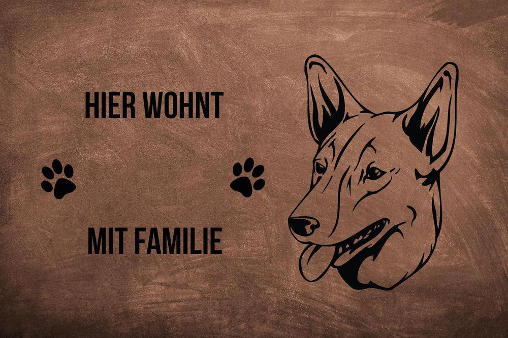 Australian Kelpie - Fußmatte - Schmutzfangmatte - 40 x 60 cm-Tierisch-tolle Geschenke-Tierisch-tolle-Geschenke