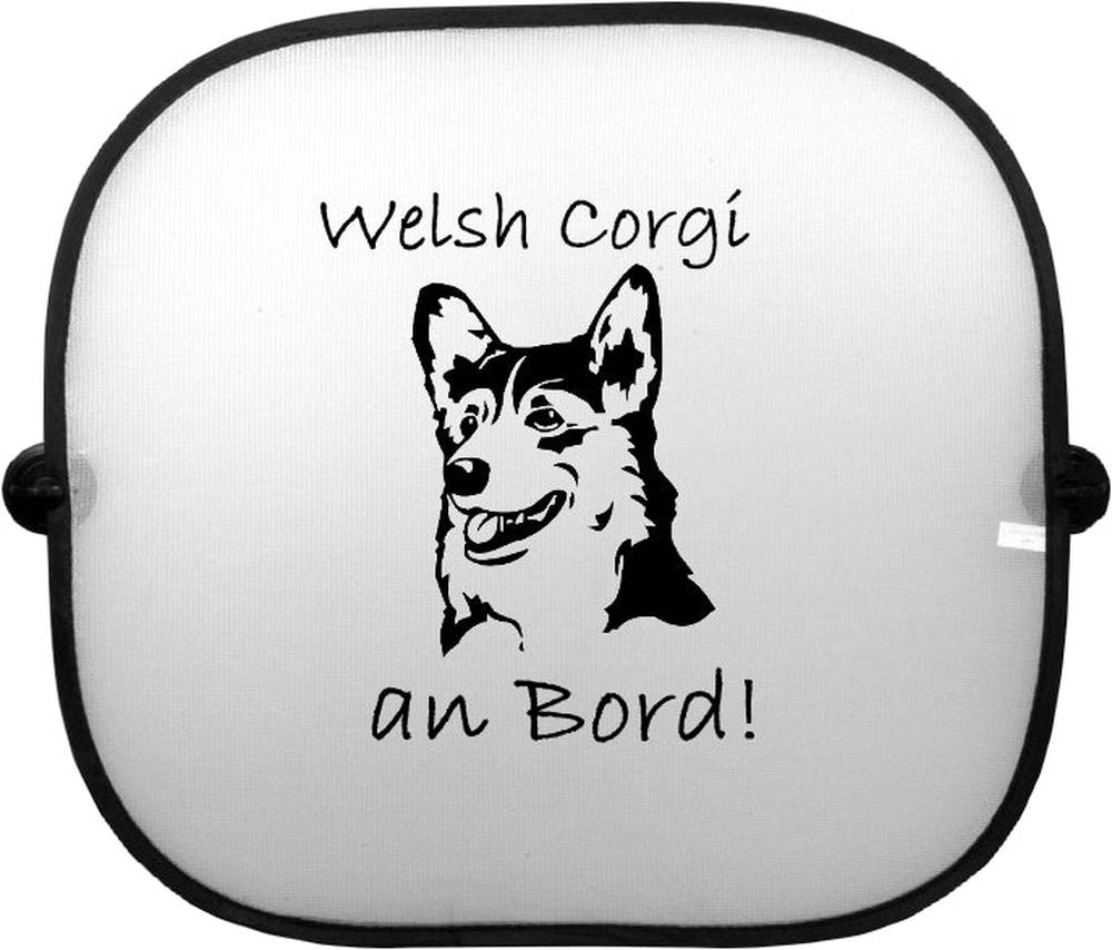 Sonnenschutzgitter-Hundemotiv: Welsh Corgi 1-Tierisch tolle Geschenke