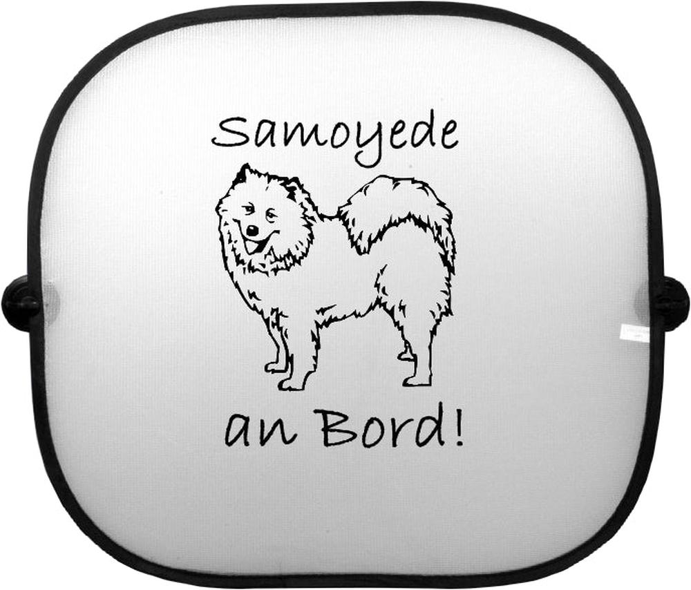 Sonnenschutzgitter-Hundemotiv: Samoyede 1-Tierisch tolle Geschenke