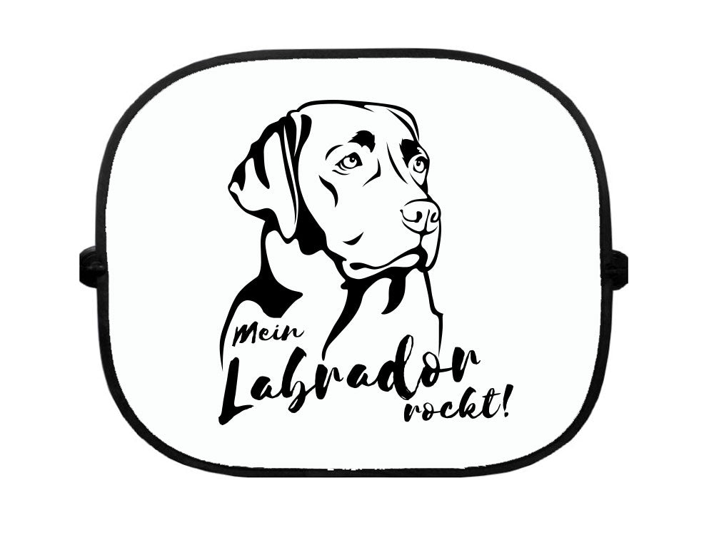Sonnenschutzgitter - Hundemotiv: Labrador-Tierisch tolle Geschenke
