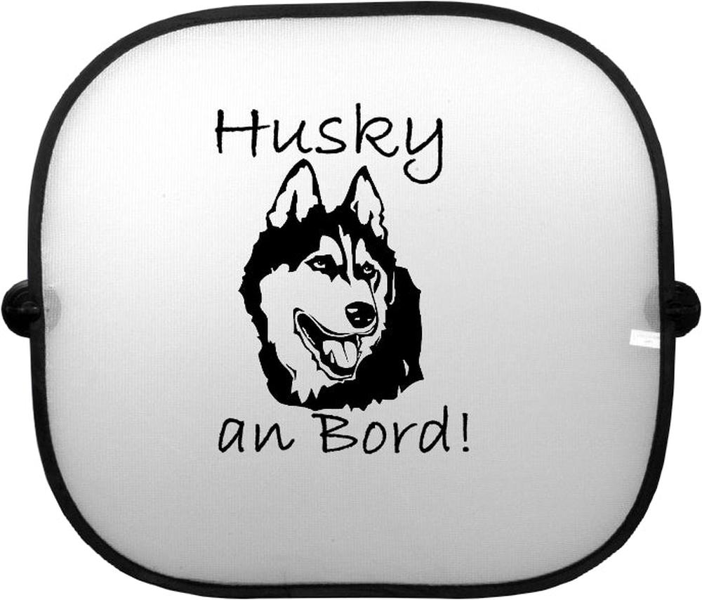 Sonnenschutzgitter-Hundemotiv: Husky 1-Tierisch tolle Geschenke