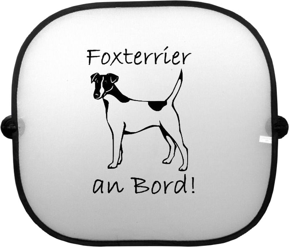 Sonnenschutzgitter-Hundemotiv: Foxterrier 1-Tierisch tolle Geschenke