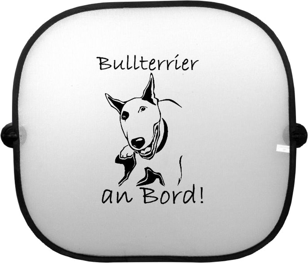 Sonnenschutzgitter-Hundemotiv: Bullterrier 1-Tierisch tolle Geschenke