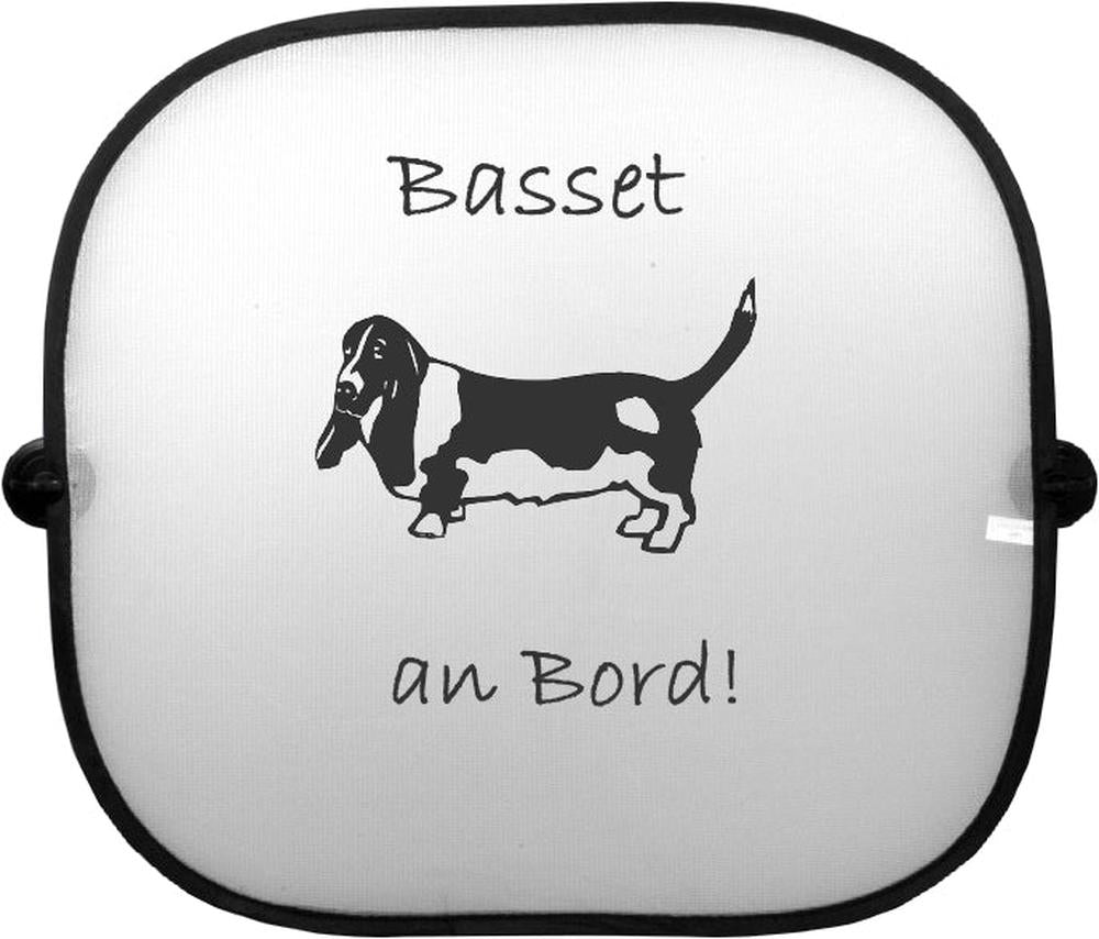 Sonnenschutzgitter-Hundemotiv: Basset 2-Tierisch tolle Geschenke
