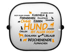 Sonnenschutz-Set: "Ohne Hund ist alles doof!" - 2 Blenden