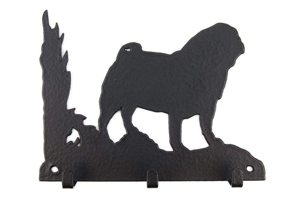 Mops Leinengarderobe - Schlüsselbrett-Tierisch-tolle Geschenke-Tierisch-tolle-Geschenke