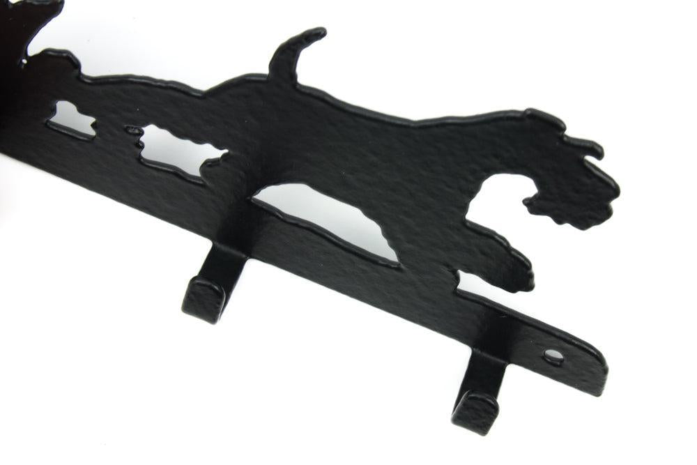 Schnauzer laufend Leinengarderobe - Schlüsselbrett-Tierisch-tolle Geschenke-Tierisch-tolle-Geschenke