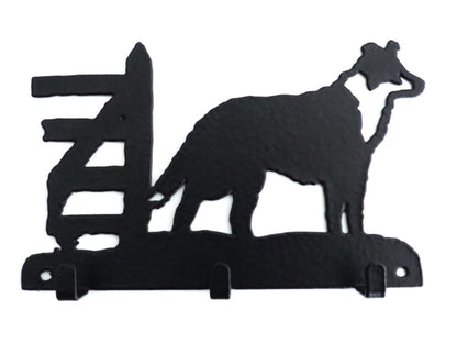 Border Collie stehend 2 Leinengarderobe - Schlüsselbrett-Tierisch-tolle Geschenke-Tierisch-tolle-Geschenke