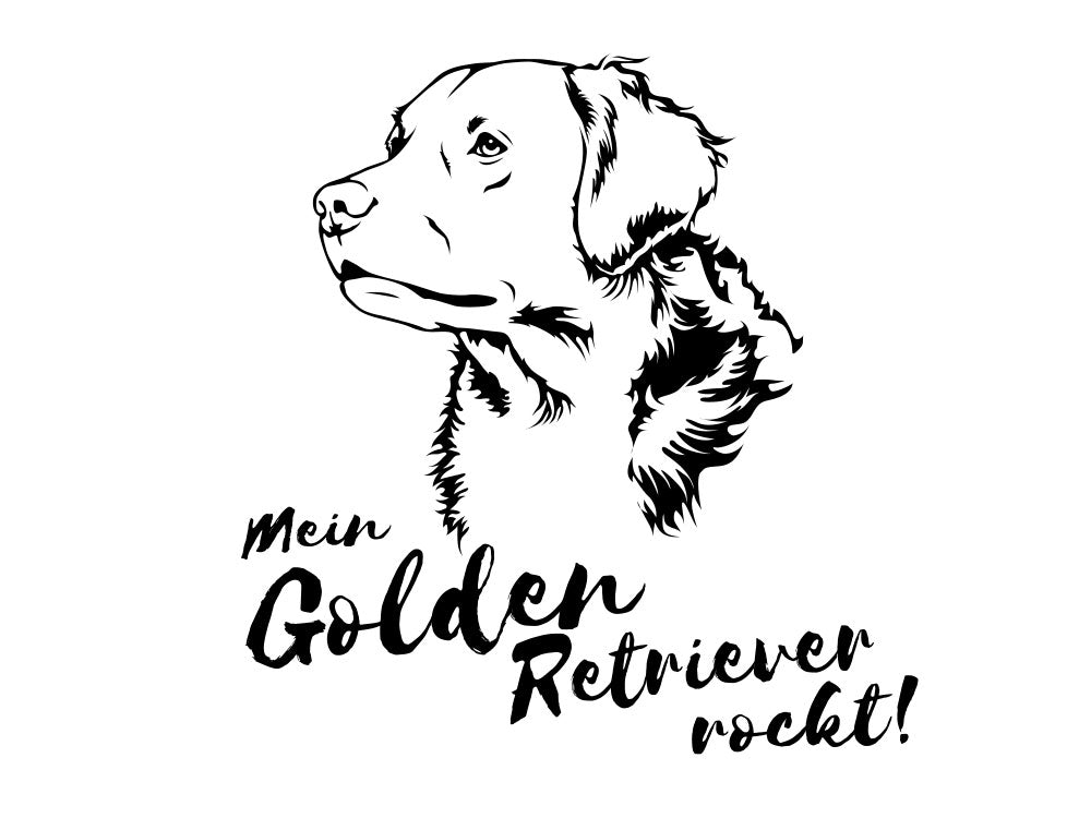 Wandtattoo -Golden Retriever-Tierisch tolle Geschenke