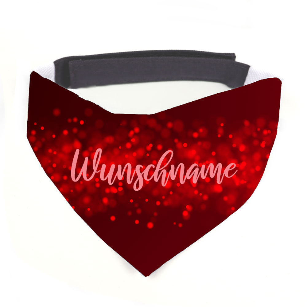 Hunde-Halstuch Hundespruch Vintage rot Wunschname-Tierisch-tolle Geschenke-Tierisch-tolle-Geschenke