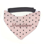 Hunde-Halstuch Hundespruch Sterne Rose Wunschname-Tierisch-tolle Geschenke-Tierisch-tolle-Geschenke