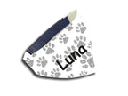 Hunde-Halstuch Hundespruch Pfote Wunschname-Tierisch tolle Geschenke-Tierisch-tolle-Geschenke