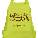 Koch & Back Schürze - Life is better mit Wunschnamen-Tierisch-tolle-Geschenke-Tierisch-tolle-Geschenke