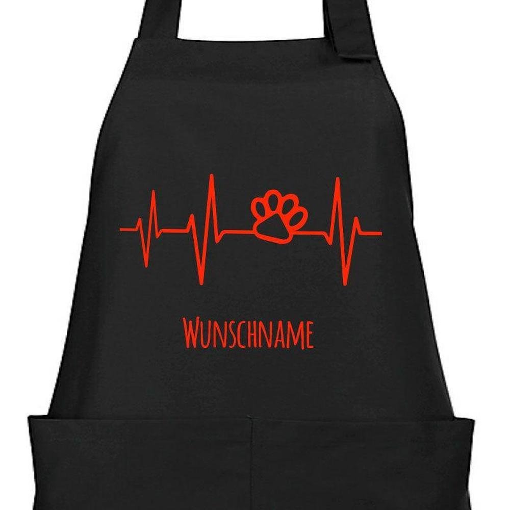 Koch & Back Schürze - Herz 1 mit Wunschnamen-Tierisch-tolle-Geschenke-Tierisch-tolle-Geschenke